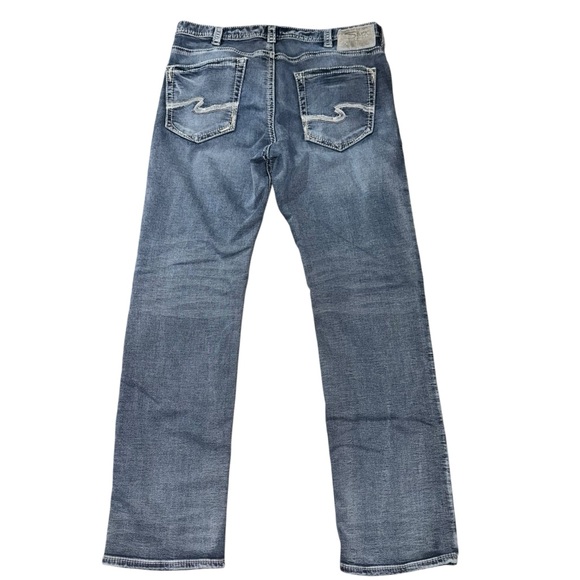 Silver Jeans Co. Men’s Grayson Straight Leg Jeans W36 L34 Blue Stretch Denim - Picture 3 of 9